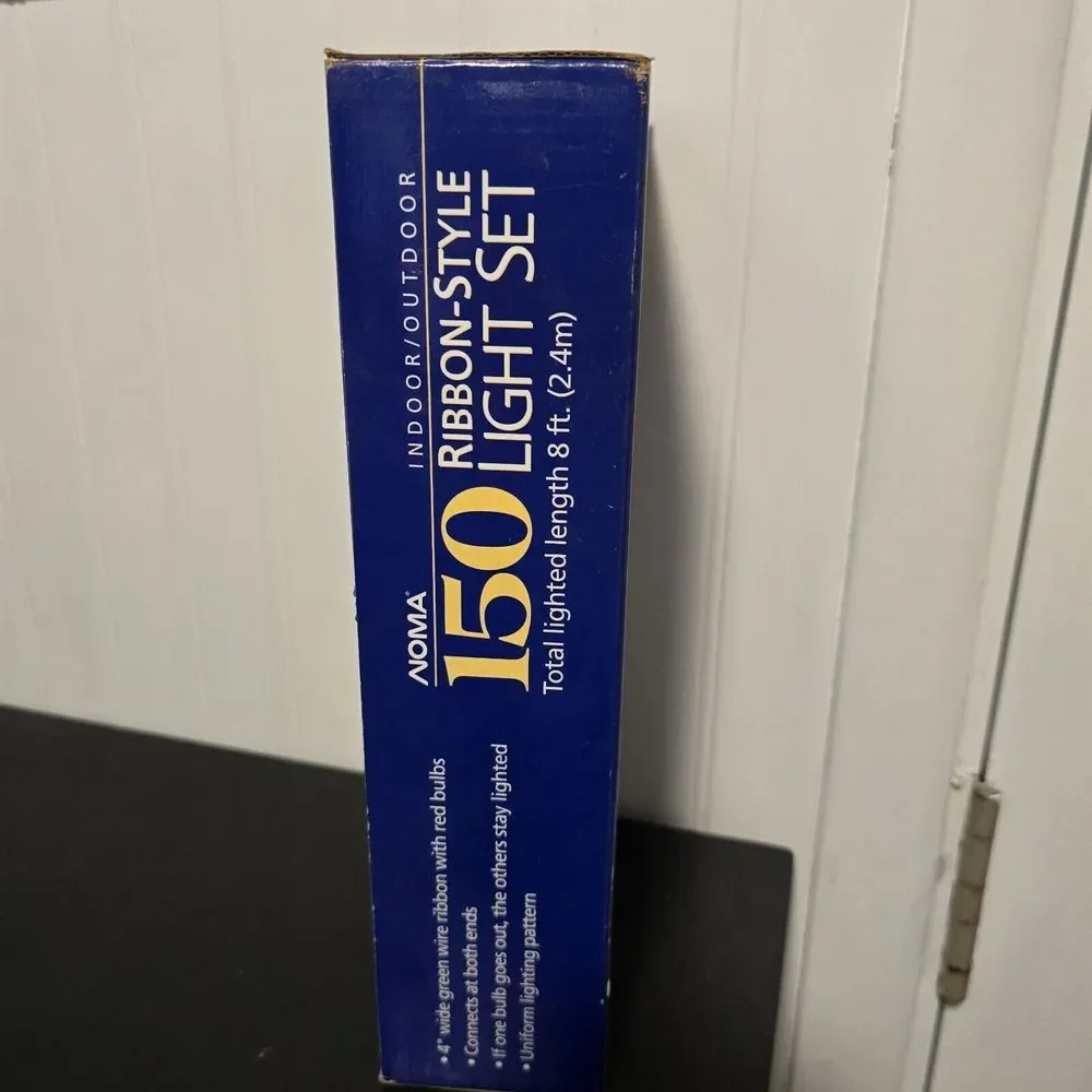 NIB Green 150 Light Set‎ Indoor/Outdoor Ribbon Style Tree Lights